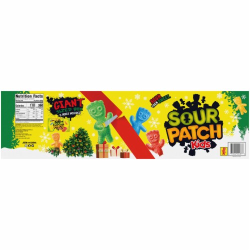 Sour Patch Kids Holiday Soft & Chewy Candy Giant Sized Box Perspective: back