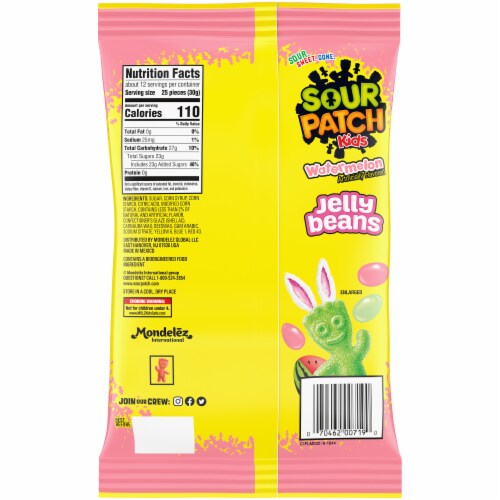 Sour Patch Kids Watermelon Jelly Beans Perspective: back