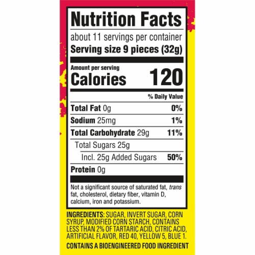 SOUR PATCH KIDS Strawberry Soft & Chewy Candy Share Size Perspective: back
