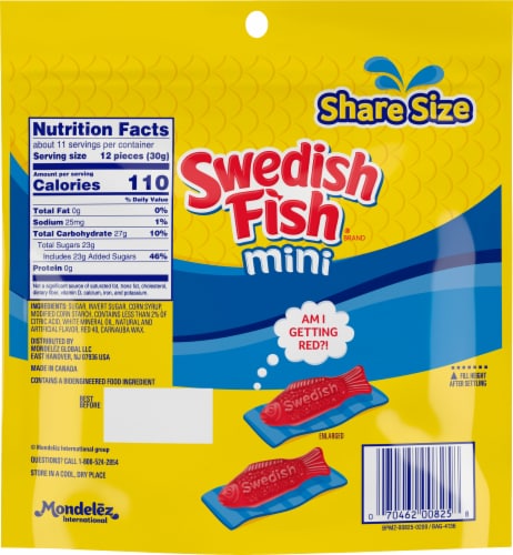 Swedish Fish® Stand-Up Bag Mini Chewy Candy Perspective: back
