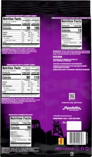 Sour Patch Spooky Mix Halloween Candy Variety Pack Perspective: back