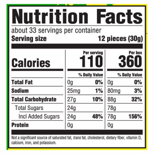 SOUR PATCH KIDS Soft & Chewy Holiday Candy Giant Box Perspective: back