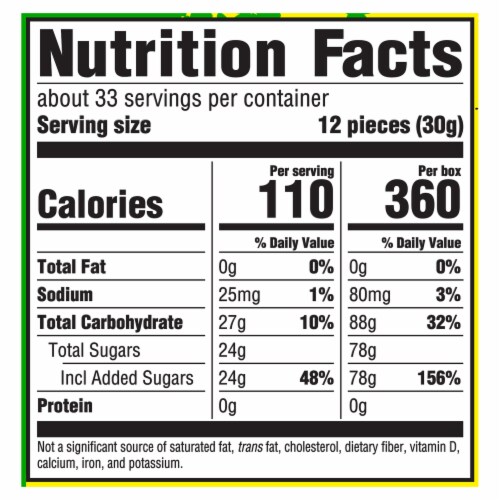 SOUR PATCH KIDS Soft & Chewy Holiday Candy Giant Box Perspective: back
