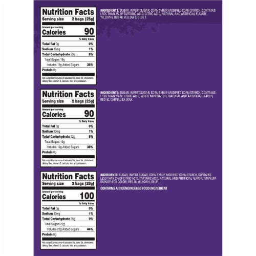 SOUR PATCH KIDS and SWEDISH FISH Mini Halloween Candy Variety Pack Perspective: back