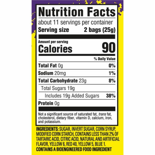 SOUR PATCH KIDS Soft & Chewy Halloween Candy Multipack Perspective: back