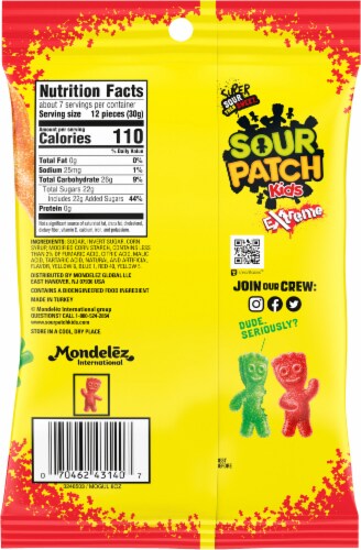 Sour Patch Kids Extreme Candy Perspective: back