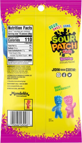 Sour Patch Kids Berries Candy Perspective: back