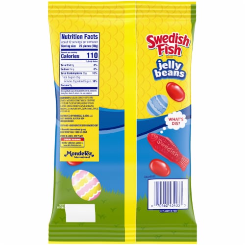 Swedish Fish Red Jelly Beans Easter Candy Perspective: back