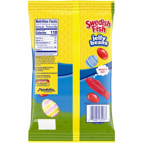 Swedish Fish Red Jelly Beans Easter Candy Perspective: back