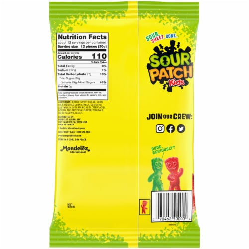 Sour Patch Kids Soft & Chewy Candy Perspective: back