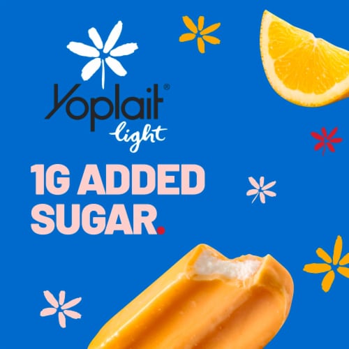 Yoplait Light Orange Creme Fat Free Yogurt Cup Perspective: back
