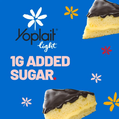 Yoplait Light Boston Cream Pie Nonfat Yogurt Cup Perspective: back