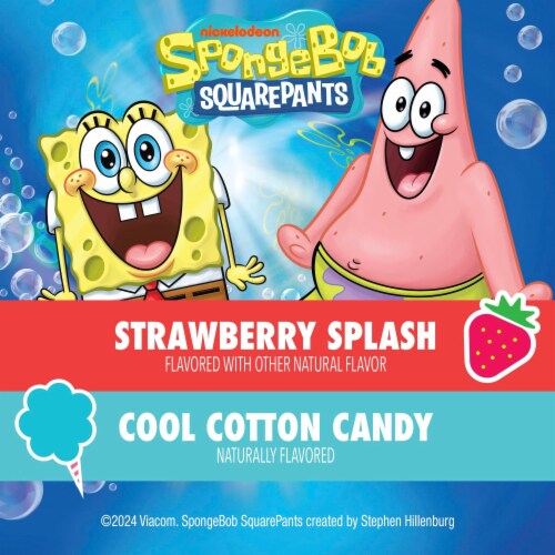 Go GURT Strawberry and Cotton Candy Kids Fat Free Yogurt Tubes Perspective: back