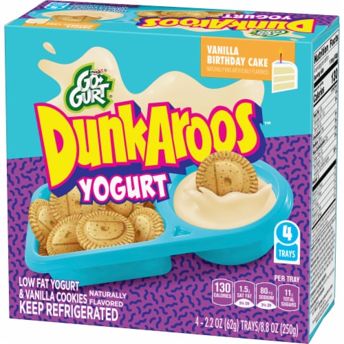 Go-Gurt Vanilla Birthday Cake Dunkaroos Yogurt Perspective: back