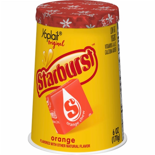 Yoplait Original Starburst Orange Flavored Low Fat Yogurt Cup Perspective: back