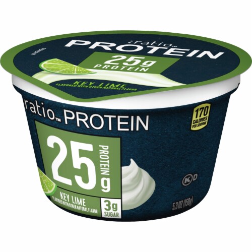 Ratio Protein Key Lime Yogurt Cultured Dairy Snack Perspective: back