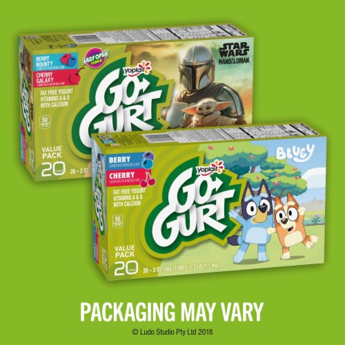 Go GURT Star Wars The Mandalorian Berry & Cherry Kids Yogurt Tubes Perspective: back