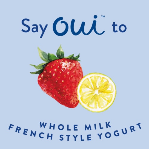 Oui by Yoplait Special Batch Strawberry Lemon Whole Milk French Style Yogurt Perspective: back