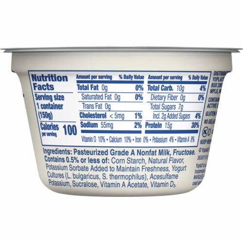 Yoplait Greek 100 Protein Vanilla Fat Free Yogurt, 5.3 oz Smith’s