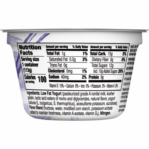 Yoplait Greek 100 Whips! Vanilla Cupcake Low Fat Yogurt Mousse, 4 oz