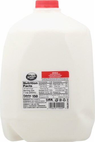 LeHigh Valley® Fresh Whole Milk Perspective: back