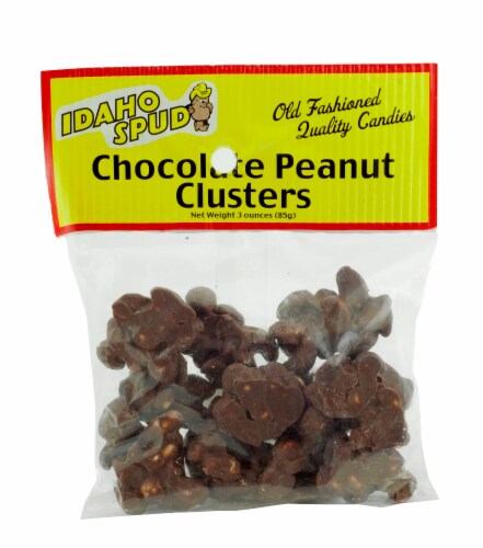 Idaho Spud Chocolate Peanut Clusters Perspective: back
