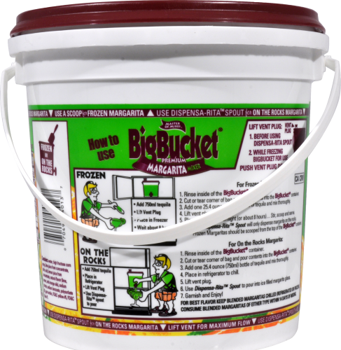 Master of Mixes Big Bucket Premium Margarita Mixer Perspective: back
