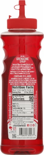 Master of Mixes Grenadine Syrup Perspective: back