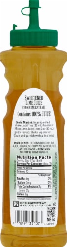 Master of Mixes Key Lime Juice Perspective: back