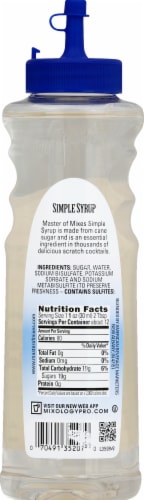 Master of Mixes Cocktail Essentials Simple Syrup Mix Perspective: back