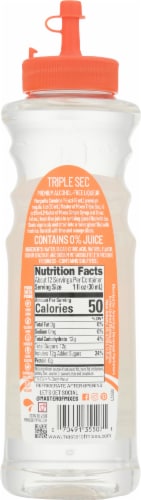Master of Mixes® Triple Sec Alcohol-Free Liqueur Perspective: back