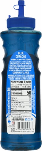 Master of Mixes® Blue Curacao Alcohol-Free Liqueur Perspective: back