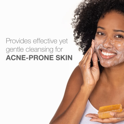 Neutrogena Facial Cleansing Bar Soap for Acne-Prone Skin Non-Medicated & Glycerin-Rich Formula Perspective: back