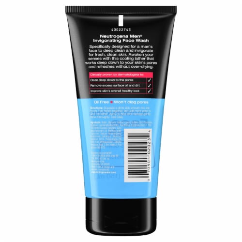 Neutrogena® Men Invigorating Face Wash Perspective: back