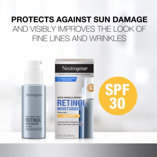 Neutrogena Rapid Wrinkle Repair Retinol Moisturizer With Sunscreen Broad Spectrum SPF 30 Perspective: back