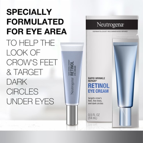 Neutrogena Rapid Wrinkle Repair Retinol Eye Cream for Dark Circles with Retinol & Hyaluronic Acid Perspective: back