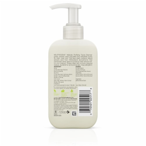 Neutrogena Naturals Purifying Facial Cleanser Perspective: back