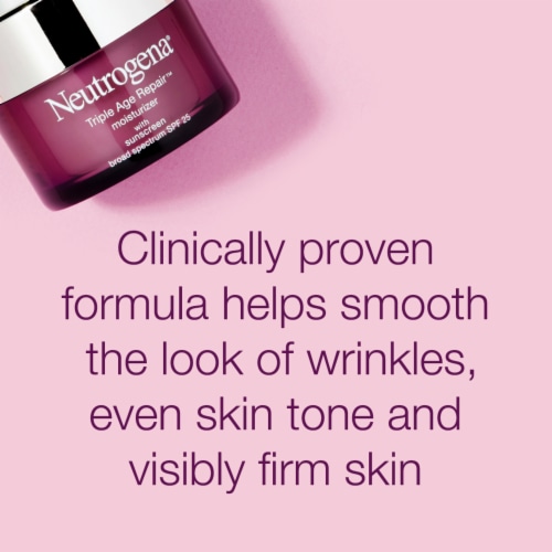 Neutrogena Triple Age Repair Facial Moisturizer Anti-Aging with SPF 25 Sunscreen & Vitamin C Perspective: back