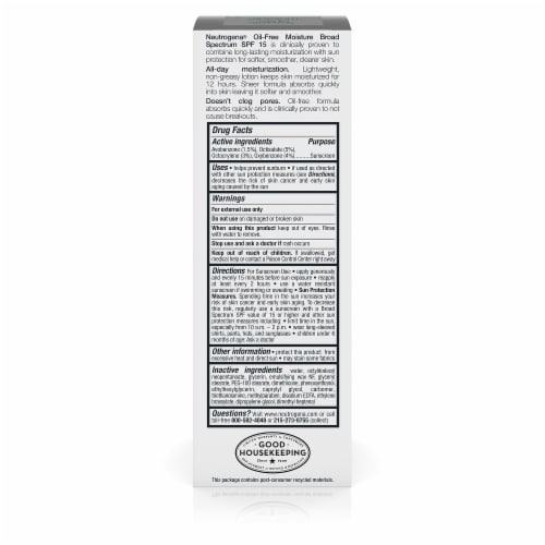 Neutrogena® Oil-Free Moisture SPF 15 Facial Moisturizer Perspective: back