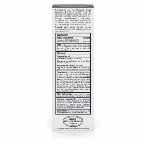 Neutrogena® Oil-Free Moisture SPF 15 Facial Moisturizer Perspective: back