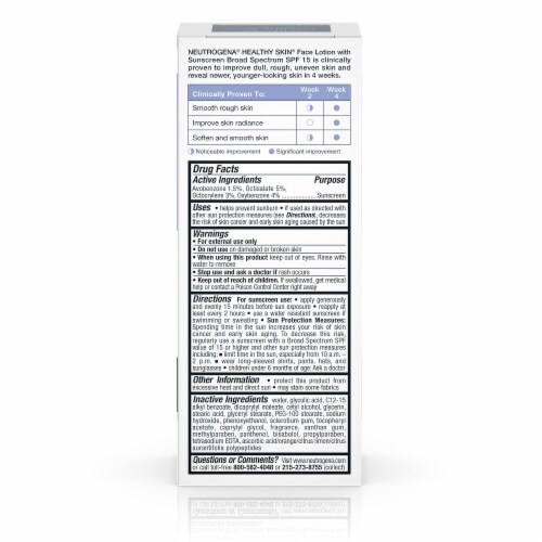 Neutrogena Healthy Skin Face Lotion SPF 15 Perspective: back