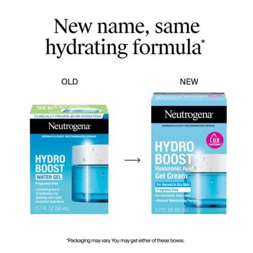 Neutrogena Hydro Boost Fragrance Free Face Moisturizer with Hyaluronic Acid for Dry Skin Perspective: back