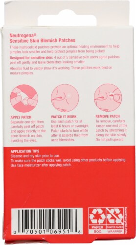 Neutrogena® Hydrocolloid Sensitive Skin Acne Patches Perspective: back