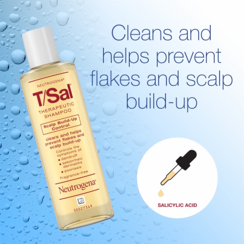 Neutrogena T/Sal Therapeutic Shampoo for Scalp Build-Up Control with 3% Salicylic Acid Perspective: back