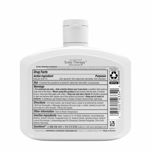 Neutrogena Scalp Therapy™ Extra Strength Anti-Dandruff Shampoo Perspective: back