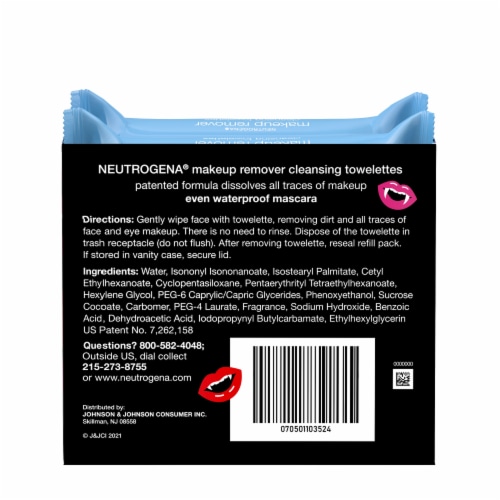 Neutrogena® Makeup Remover Cleansing Towelettes Twin Pack Perspective: back