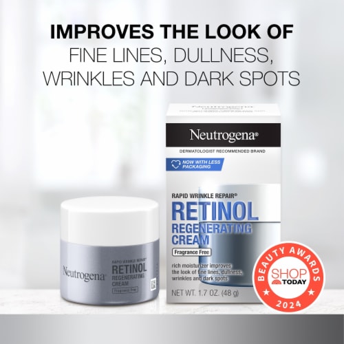 Neutrogena Rapid Wrinkle Repair Fragrance-Free Retinol Regenerating Cream Perspective: back