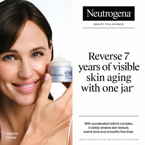 Neutrogena Rapid Wrinkle Repair Retinol Face Moisturizer Fragrance Free Daily Anti-Aging Face Cream Perspective: back