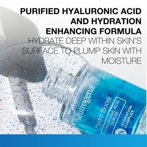 Neutrogena Hydro Boost Hyaluronic Acid Facial Serum Fragrance-Free with Vitamin B5 for Dry Skin Perspective: back