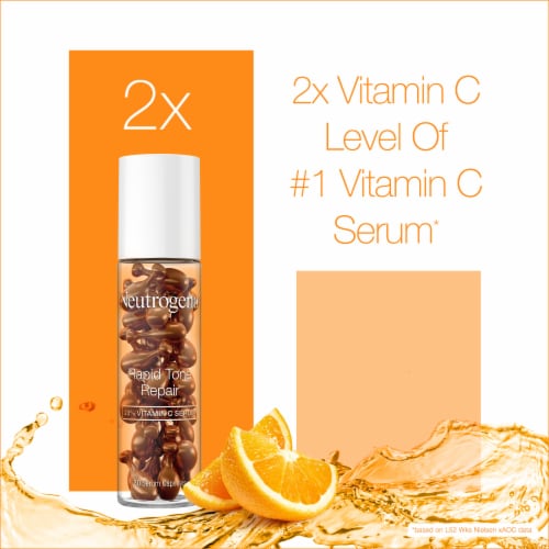 Neutrogena Rapid Tone Repair Vitamin C Serum Capsules Perspective: back